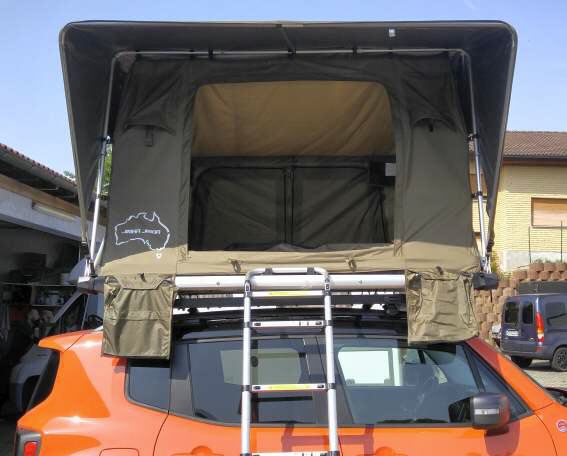 Sheepie-Dachzelt von vorne.