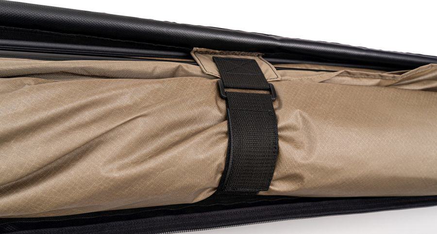 Komprimiert verstaut.