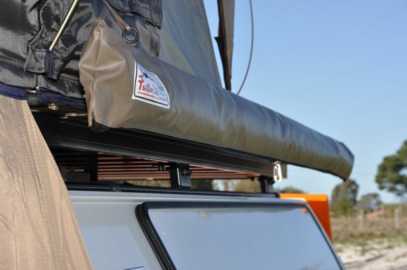 Der Transportsack im geschlossenen Zustand.