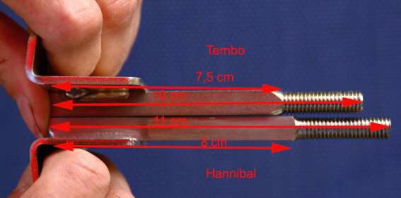 Halteklammern f&uuml;r Hannibal-Dachtr&auml;ger.