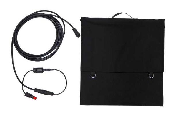 Solartasche eingeklappt.