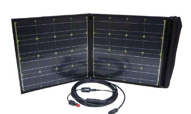 Das faltbare Solarmodul KVM 100-12.