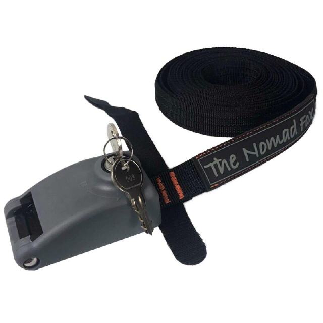 Zurrgurt mit Schloss f&uuml;r die Nomad Fox Box.