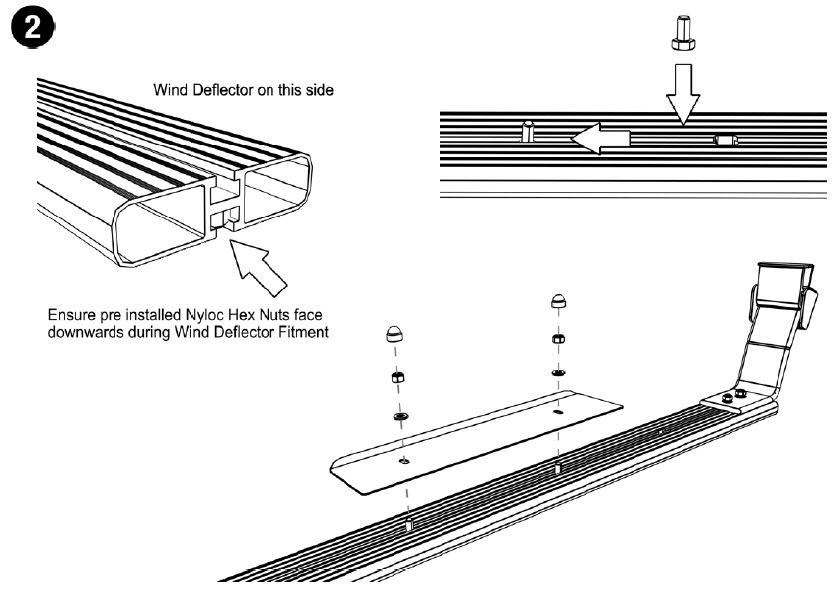 Einfach unter dem Quertr&auml;ger zu montieren.